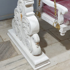 Indian Furniture Hand Carved Solid Hard Wood Swing Set Indian Furniture Hand Carved Solid Hard Wood Swing Set