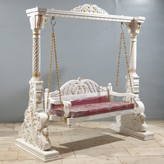 Indian Furniture Hand Carved Solid Hard Wood Swing Set Indian Furniture Hand Carved Solid Hard Wood Swing Set