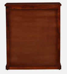 Sheesham Wood Cabinet In Scratch Resistant Honey Oak Finish With Brass Cladding Sheesham Wood Cabinet In Scratch Resistant Honey Oak Finish With Brass Cladding