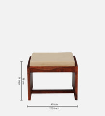 Shanti Surprise Sheesham Wood Nesting Coffee Table Set ( 4 Stools ) In Scratch Resistant Honey Oak Finish With Brass Cladding Shanti Surprise Sheesham Wood Nesting Coffee Table Set ( 4 Stools ) In Scratch Resistant Honey Oak Finish With Brass Cladding