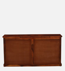 Sheesham Wood Sideboard In Scratch Resistant Honey Oak Finish With Brass Cladding Sheesham Wood Sideboard In Scratch Resistant Honey Oak Finish With Brass Cladding