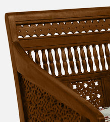 Shanti Surprise Sheesham Wood 1 Seater Sofa In Scratch Resistant Provincial Teak Finish Shanti Surprise Sheesham Wood 1 Seater Sofa In Scratch Resistant Provincial Teak Finish