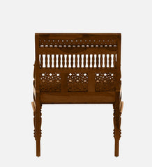 Shanti Surprise Sheesham Wood 1 Seater Sofa In Scratch Resistant Provincial Teak Finish Shanti Surprise Sheesham Wood 1 Seater Sofa In Scratch Resistant Provincial Teak Finish