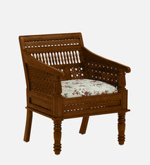 Shanti Surprise Sheesham Wood 1 Seater Sofa In Scratch Resistant Provincial Teak Finish Shanti Surprise Sheesham Wood 1 Seater Sofa In Scratch Resistant Provincial Teak Finish