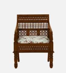 Shanti Surprise Sheesham Wood 1 Seater Sofa In Scratch Resistant Provincial Teak Finish Shanti Surprise Sheesham Wood 1 Seater Sofa In Scratch Resistant Provincial Teak Finish