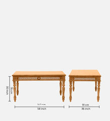 Shanti Surprise  Sheesham Wood 6 Seater Dining Set In Scratch Resistant Rustic Teak Finish Shanti Surprise  Sheesham Wood 6 Seater Dining Set In Scratch Resistant Rustic Teak Finish