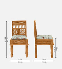 Shanti Surprise  Sheesham Wood 6 Seater Dining Set In Scratch Resistant Rustic Teak Finish Shanti Surprise  Sheesham Wood 6 Seater Dining Set In Scratch Resistant Rustic Teak Finish