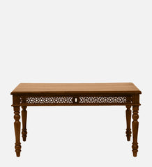 Shanti Surprise Sheesham Wood 6 Seater Dining Table In Scratch Resistant Provincial Teak Finish Shanti Surprise Sheesham Wood 6 Seater Dining Table In Scratch Resistant Provincial Teak Finish