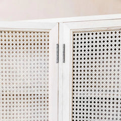 Rattan Elegance Series Mango Wood Cane 4 Doors Sideboard Rattan Elegance Series Mango Wood Cane 4 Doors Sideboard