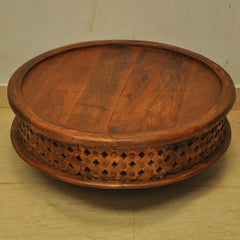 Bristol Carved Legs Round Coffee Table Honey Bristol Carved Legs Round Coffee Table Honey