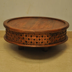 Bristol Carved Legs Round Coffee Table Honey Bristol Carved Legs Round Coffee Table Honey