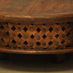 Bristol Carved Legs Round Coffee Table Honey Bristol Carved Legs Round Coffee Table Honey