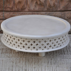 Bristol Carved Legs Round Coffee Table White 80cm Bristol Carved Legs Round Coffee Table White 80cm
