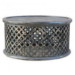 Bristol Floral Low Line Round Coffee Table Chocolate Brown Bristol Floral Low Line Round Coffee Table Chocolate Brown