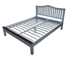 French Blanc Wooden Bed French Blanc Wooden Bed