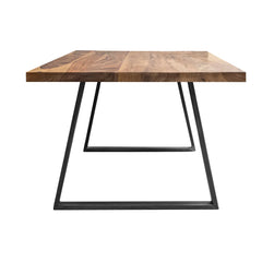 Gfine Eight seater dining table made of solid sheesham wood and iron 198x99x76Cm Gfine Eight seater dining table made of solid sheesham wood and iron 198x99x76Cm