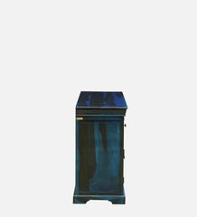 Sheesham Wood Sideboard In Scratch Resistant Ocean Blue Finish Sheesham Wood Sideboard In Scratch Resistant Ocean Blue Finish