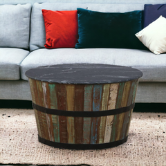 Kraft Bazaar Vistoso Marble Coffee Table 80x80x45Cm Kraft Bazaar Vistoso Marble Coffee Table 80x80x45Cm