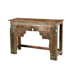 Antique Hand carved Solid wood Hall Table Brown 1.3M Antique Hand carved Solid wood Hall Table Brown 1.3M