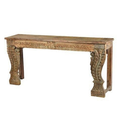 Antique Hand carved Solid wood Hall Table Brown 1.7M Antique Hand carved Solid wood Hall Table Brown 1.7M