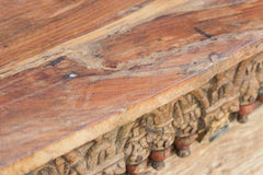 Antique Hand Carved Pillar solidwood Hall Side GUJARAT Table Brown Antique Hand Carved Pillar solidwood Hall Side GUJARAT Table Brown