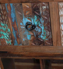 Nirvana Reclaimed Wood Crockery Unit In Distress Finish Nirvana Reclaimed Wood Crockery Unit In Distress Finish