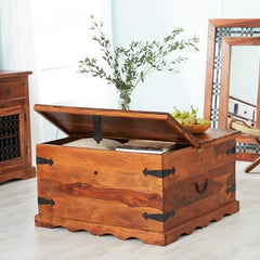 Takat Indian Morrocan solid wood coffee table chest square Takat Indian Morrocan solid wood coffee table chest square