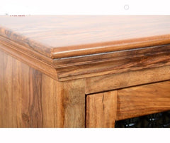 Indian Wooden Buffet Cabinet Sideboard With Doors & Drawers Natural 150x45x90 Cm Indian Wooden Buffet Cabinet Sideboard With Doors & Drawers Natural 150x45x90 Cm