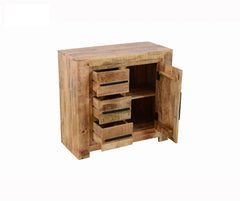 AVALON INDIAN WOODEN ZEN MANGO RUSTIC CHEST OF DRAWERS 90 X 40 X 85 AVALON INDIAN WOODEN ZEN MANGO RUSTIC CHEST OF DRAWERS 90 X 40 X 85