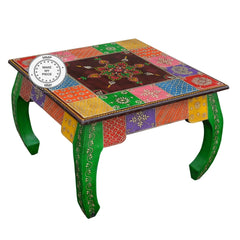 Pandora Hand Painted Indian Opium Colored Coffee Table Multicolour Pandora Hand Painted Indian Opium Colored Coffee Table Multicolour