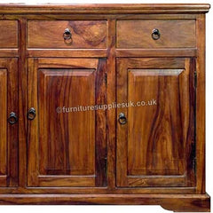 Takat Metal Jali Natural Solid Wood 3 Door 3 Drawer Sideboard Cabinet Takat Metal Jali Natural Solid Wood 3 Door 3 Drawer Sideboard Cabinet