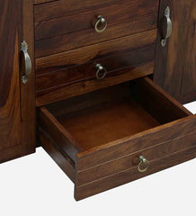 Sheesham Wood Sideboard in Scratch Resistant Provincial Teak Finish Sheesham Wood Sideboard in Scratch Resistant Provincial Teak Finish