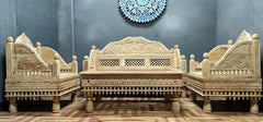 Indian Furniture Classic Hand Carved Traditional Sofa Set With Center Table D3 Indian Furniture Classic Hand Carved Traditional Sofa Set With Center Table D3