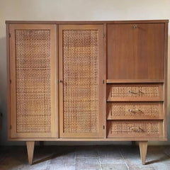Rattan Elegance Series Bamboo Cane 2 Doors & 3 Drawers Sideboard Rattan Elegance Series Bamboo Cane 2 Doors & 3 Drawers Sideboard
