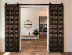 Barn Door Solid Antique Brass Fittings 180x86cm Barn Door Solid Antique Brass Fittings 180x86cm