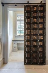 Barn Door Solid Antique Brass Fittings 180x86cm Barn Door Solid Antique Brass Fittings 180x86cm