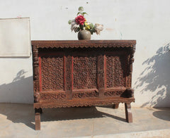 Handmade Indian Furniture Wooden Damchiya Sideboard 124x71x106xCm Handmade Indian Furniture Wooden Damchiya Sideboard 124x71x106xCm