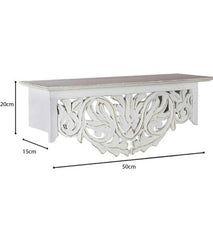 Handmade Home Decor Carved Mango Wood Floating Wall Shelf Handmade Home Decor Carved Mango Wood Floating Wall Shelf