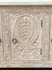 Carved Oasis Hand Carved Solid Mango Wood Wooden 3 Doors Sideboard Carved Oasis Hand Carved Solid Mango Wood Wooden 3 Doors Sideboard