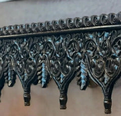 Hand Carved Mango Wood Wall Decor Floating Shelf for Living Room Black Hand Carved Mango Wood Wall Decor Floating Shelf for Living Room Black