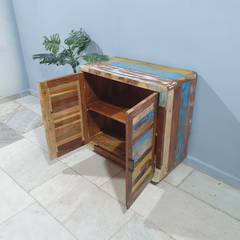 Handmade Indian Furniture Solid Hard Wood Carved 2 Doors Cabinet Multicolor 80x40x73Cm Handmade Indian Furniture Solid Hard Wood Carved 2 Doors Cabinet Multicolor 80x40x73Cm