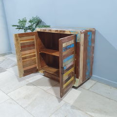 Handmade Indian Furniture Solid Hard Wood Carved 2 Doors Cabinet Multicolor 80x40x73Cm Handmade Indian Furniture Solid Hard Wood Carved 2 Doors Cabinet Multicolor 80x40x73Cm