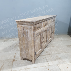 BELINDA Bleached Mango Wood Large Sideboard Shabby Chic French Style Buffet Whitewash BELINDA Bleached Mango Wood Large Sideboard Shabby Chic French Style Buffet Whitewash