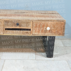 LENORE Vivid Sahara Contemporary Mango Metal legs Rectangle Coffee Table LENORE Vivid Sahara Contemporary Mango Metal legs Rectangle Coffee Table