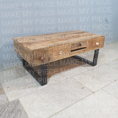 LENORE Vivid Sahara Contemporary Mango Metal legs Rectangle Coffee Table LENORE Vivid Sahara Contemporary Mango Metal legs Rectangle Coffee Table