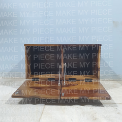 SUPRAGYA Handmade Boston Solid Wood Coffee Table Walnut SUPRAGYA Handmade Boston Solid Wood Coffee Table Walnut