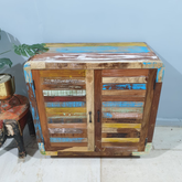 Nirvana Solid Hard Wood 2 Door Cabinet Multicolor 80X40X73Cm