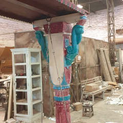 Indian Furniture Hand Carved Solid Hard Wood Swing Set Indian Furniture Hand Carved Solid Hard Wood Swing Set