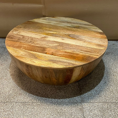 Handmade Carved Indian Furniture Mango Wood Hemisphere Coffee Table 90x90x45Cm Handmade Carved Indian Furniture Mango Wood Hemisphere Coffee Table 90x90x45Cm
