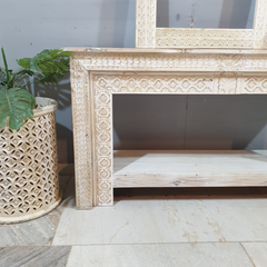 Handmade Indian Furniture Solid Hard Wood Carved Console table 150x40x80Cm Handmade Indian Furniture Solid Hard Wood Carved Console table 150x40x80Cm